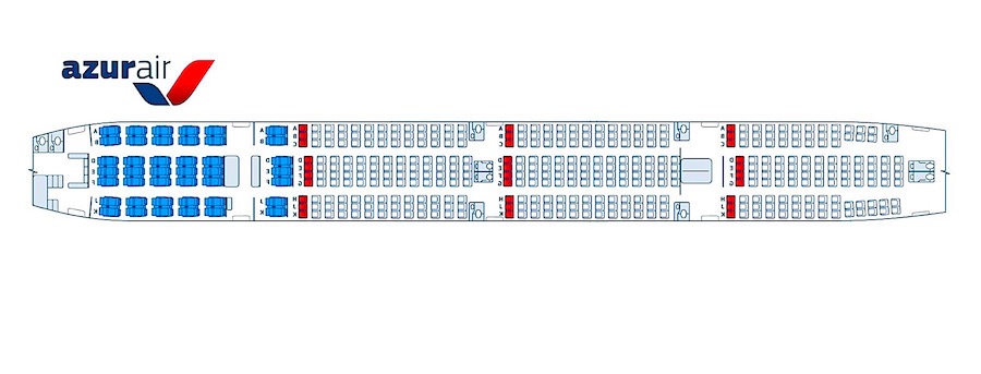 Боинг 767 300 азур эйр схема салона